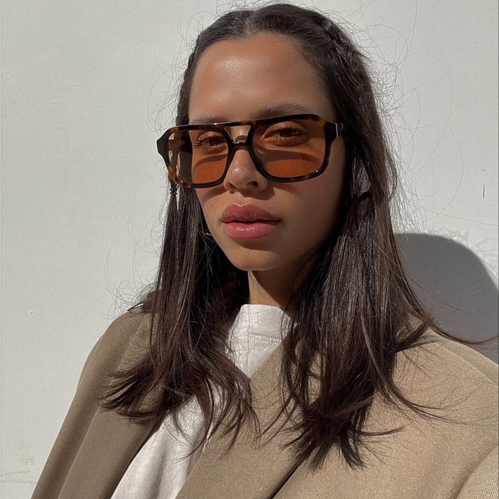 Vehla Dixie Aviator Sunglasses Choc Tort/Cinnamon